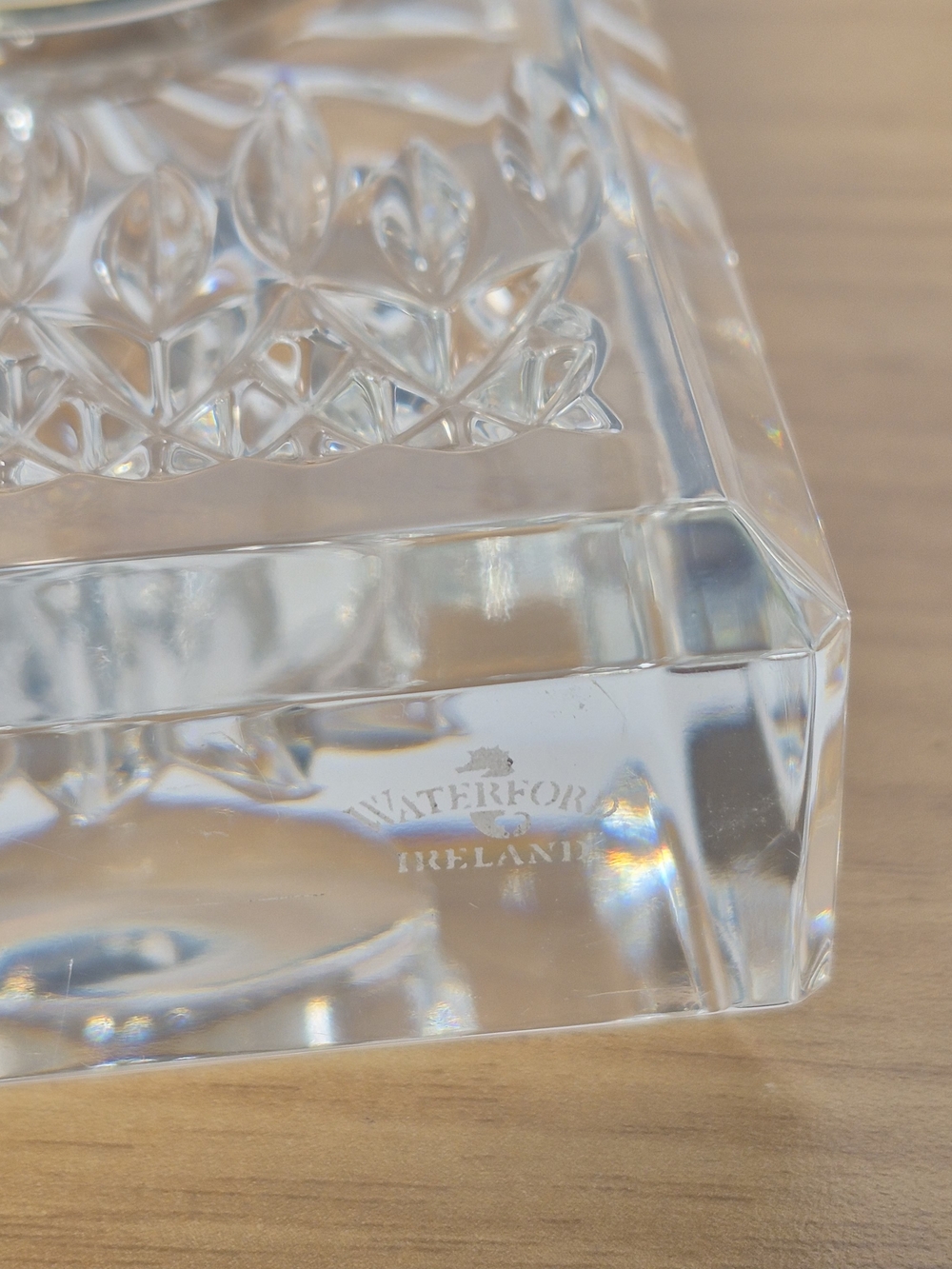 Waterford Crystal Desk Clock & Miniature Picture Frame Set Vintage Luxury Home - Picture 7 of 15